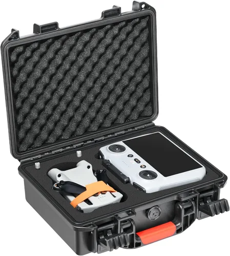 Vista 9 de Estuche rígido para DJI Mini 4 Pro: IP67 Fundas de transporte impermeables para Mini 4/3 Pro/3 Drone Fly More Combo RC 2/RC Smart Controller Caja