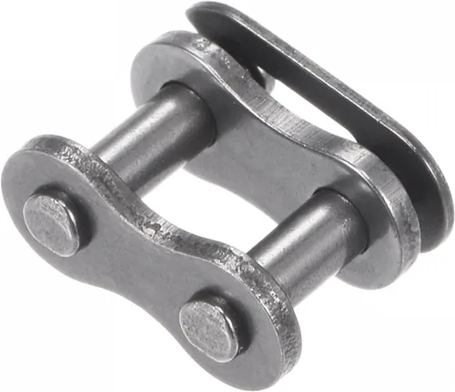 Vista 5 de uxcell Rodillo de enlace de conector maestro de cadena #25, acero al carbono de paso de 1/4 pulgadas, eslabones divididos de conexión estándar