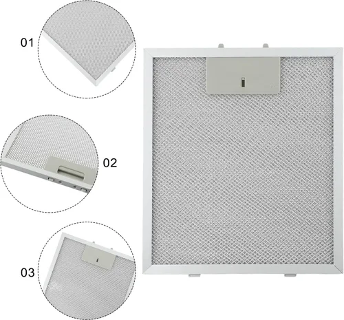 Vista 7 de Filtro de campana extractora de repuesto para campana extractora, filtro de grasa, filtro de ventilación de aspirador, filtros de campana