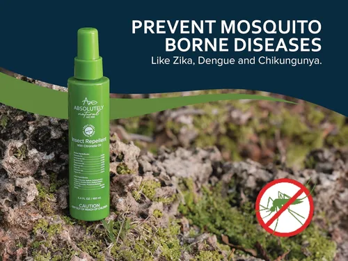 Vista 6 de Absolutely Natural Repelente de mosquitos para patio al aire libre – Spray de insectos sin DEET con citronela – Repelente de insectos antiadherente