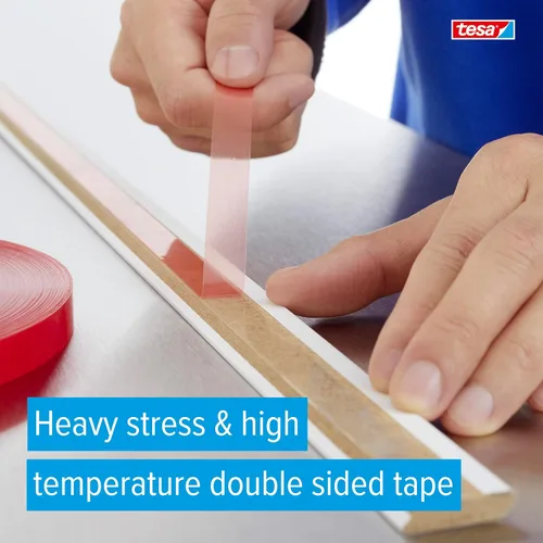 Vista 2 de tesa 4965 Cinta de película PET original de doble cara, transparente, 2 pulgadas x 180 pies, 1 unidad