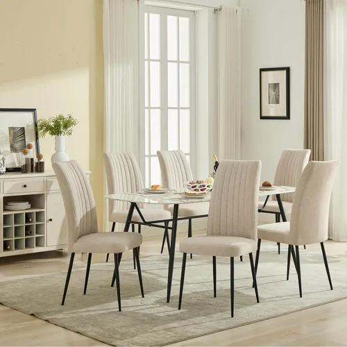 Vista 5 de Set of 2 Adjustable Foot Stud Dining Chairs with Green Velvet Upholstery, Minimalist Design for Kitchen Restaurant Table & Chair Sets Desk Chair