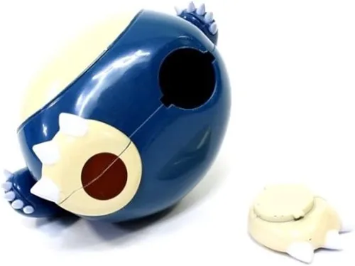 Vista 3 de Pikachu Figura de personaje de amigos monstruo amarillo, alcancía de plástico para monedas: Snorlax (Jammanbo)