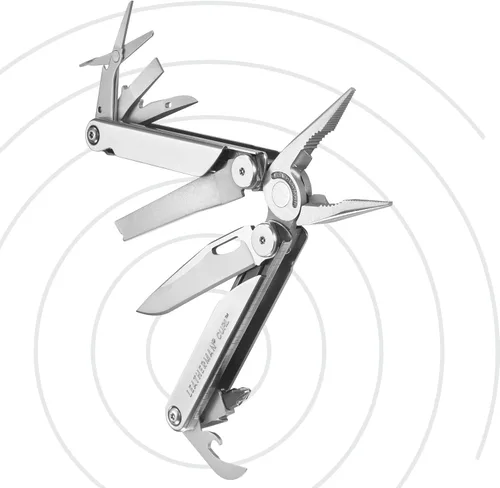 Vista 8 de LEATHERMAN, Funda de cuero Heritage con cierre de presión para herramientas multifunción, marrón, pequeña