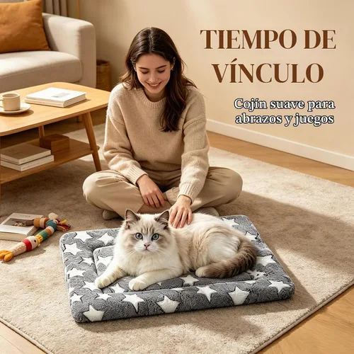 Vista 3 de Tapete para cama de perro, suave y cómodo, para jaula, cama y alfombrilla duradera para perros y gatos, ideal para jaulas, perreras y uso doméstico