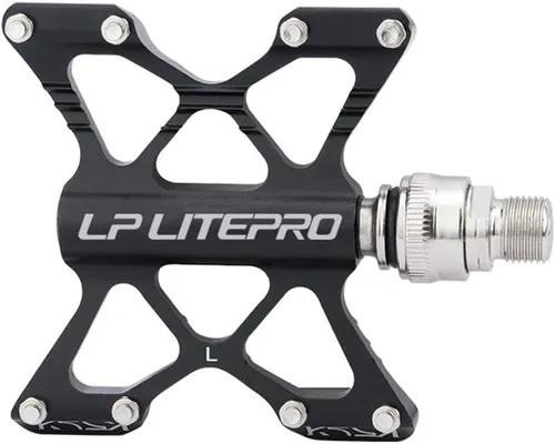 Vista 4 de Pedal de bicicleta plegable de aleación de aluminio Pedal de liberación rápida de doble cara para Brompton pedel para dahon para Birdy Pedales