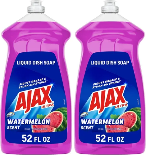 Vista 11 de Ajax Ultra Jabón Líquido para Platos con Fabuloso, Aroma a Lavanda, 52 Oz