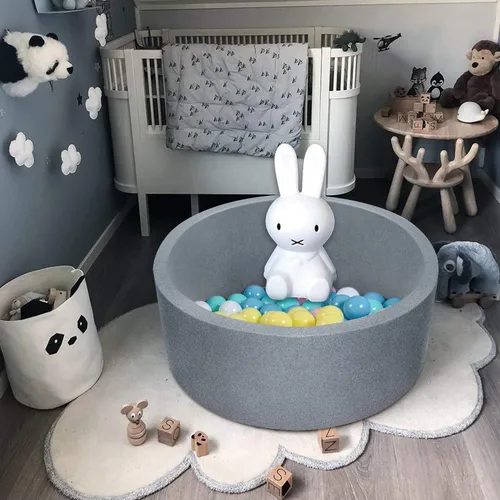 Vista 5 de TRENDBOX Esponja de espuma suave para interior redonda para pelotas enviadas desde Estados Unidos, gris oscuro