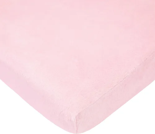 Vista 6 de TL Care Heavenly Soft - Sábana bajera ajustable de felpilla para cuna de 24 x 38 pulgadas, cálida y acogedora, color azul, para niños y niñas, se