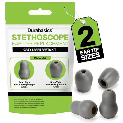 Vista 8 de Durabasics Puntas de oído de reemplazo para estetoscopio Littmann - Compatible con puntas de oído Littmann, piezas de oído, piezas de repuesto