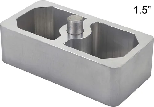 Vista 5 de Bloque de bajada de resorte de hoja de aluminio de 1 pulgada – Universal, versátil para ajuste de altura de manejo, 2.5 pulgadas de ancho x 5