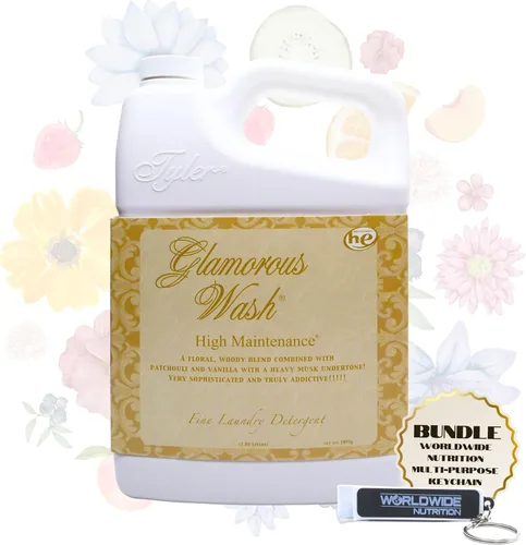 Vista 13 de Worldwide Nutrition Paquete Compatible con Detergente Líquido para la Ropa Tyler Glamorous Wash Diva - Detergente para la Ropa Diva Lavable a Mano