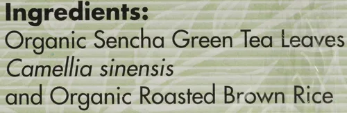 Vista 3 de Eden Té verde orgánico con arroz integral, Genmaicha, bolsas de té, (1.01 onzas) cajas de 16