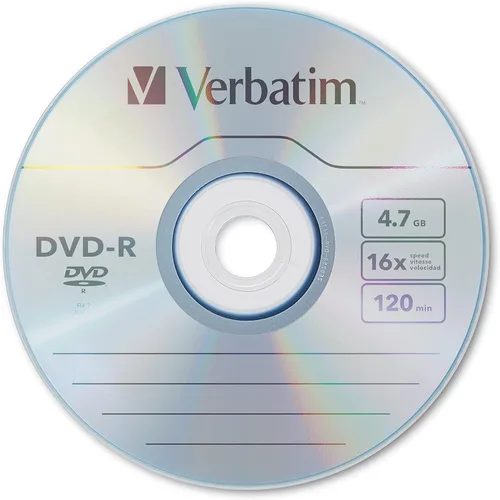 Vista 2 de Verbatim DVD-R Discos en Blanco AZO Dye 4.7GB 16X Discos Grabables - Husillo de 50 Unidades, Plateado