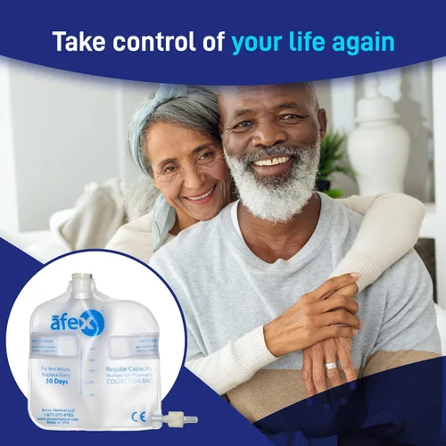 Vista 2 de Afex - Sistema de gestión de la incontinencia masculina, ropa interior para incontinencia con diseño de receptáculo bajo para sentarse a largo