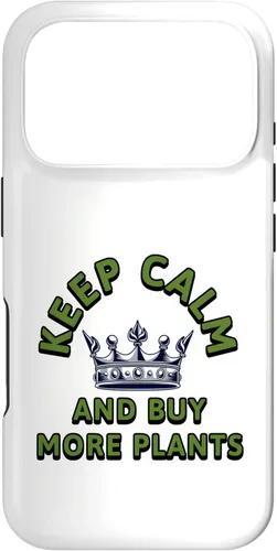 Vista 30 de Keep Calm and Buy More Plants Plant Lover Botanical Art Case for iPhone 16
