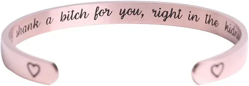 Pulsera con mensaje oculto, regalos significativos para mujeres, regalos para grandes amigas, joyas de amistad únicas, regalos de cumpleaños