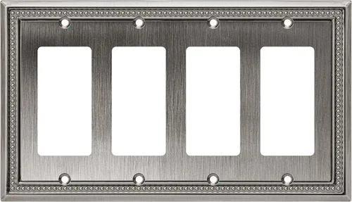 Vista 128 de Henne Bery Sunken Pearls Placa de Pared Decorativa de Servicio Pesado Placa de Interruptor Cubierta de Tomacorriente