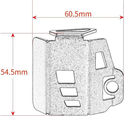 Vista 5 de Para Z900 2017-2023 Bomba de Freno Trasero de Motocicleta Tanque de Líquido Copa de Aceite Depósito Protector de Cubierta Protector Z 900 Accesorios