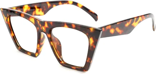 Vista 10 de FEISEDY Gafas cuadradas de lectura de ojo de gato con bloqueo de luz azul para mujer, lector de ojo de gato, antirreflejo, fatiga ocular digital