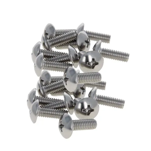 Vista 158 de MroMax Tornillos de máquina M2.0.197 x 0.157 in Tornillos Phillips Cross Truss Head Tornillo 304 Pernos de sujeción de acero inoxidable 15pcs