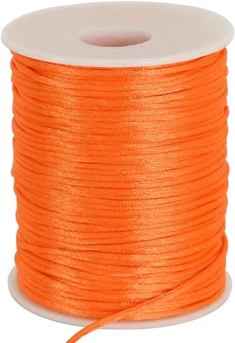 Vista 19 de TONIFUL 1 mm x 100 yardas de cordón de nailon blanco satinado para hacer pulseras, cordón de macramé cola de ratón, cordón de cuentas a granel