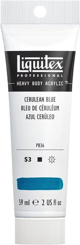 Vista 69 de Liquitex Pintura acrílica profesional Heavy Body, tubo de 2 onzas (59 ml), tono azul cobalto