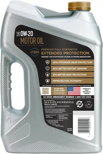 Vista 106 de Valvoline SynPower Full aceite sintético para motor, 1 Cuarto de galón, Ambar