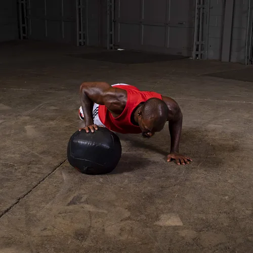 Vista 7 de Body-Solid Tools Dynamax - Pelota medicinal suave de alta calidad, bolas de pared que no rebotan para entrenamiento de fuerza, entrenamiento