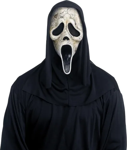 Fun World Accesorio para disfraz de máscara envejecida de cara fantasma con licencia oficial