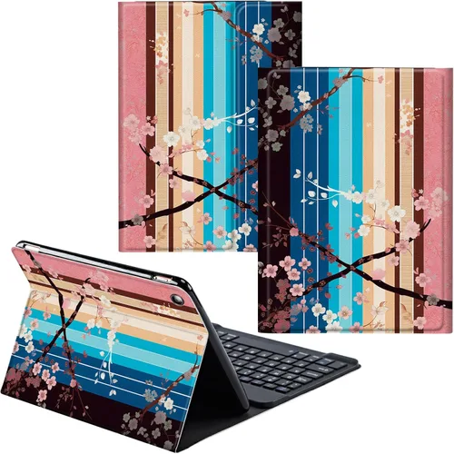 Vista 80 de Funda para Samsung Galaxy Tab S6 Lite 2022/2020 Teclado Inalámbrico Desmontable y Cubierta De Soporte De Cuero PU Funda Protectora Para Samsung