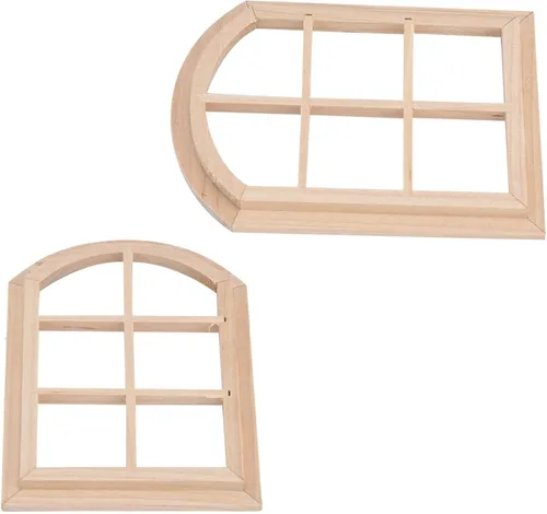Vista 6 de Casa de muñecas Asseccories, casa de muñecas ecológica 1:12, ventana de madera, muebles de casa de muñecas, decoración de casa de muñecas