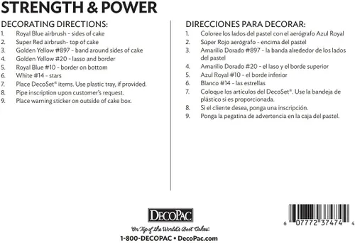 Vista 9 de Mujer Maravilla Strength & Power juego de decoración de pasteles