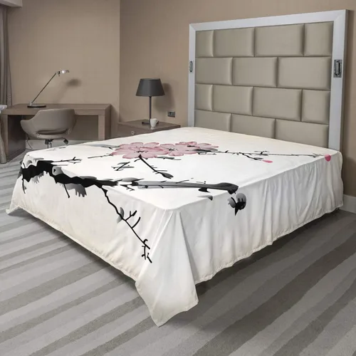 Vista 17 de Ambesonne Sábana encimera de reglas de baño, texto de texto de texto de «Don't Spread Gérmenes» con estampado de dibujos animados, suave y cómoda