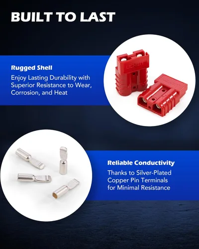 Vista 5 de Orion Motor Tech arnés con cable de conexión / desconexión rápida calibre 6-8 para cabestrante de remolque CC de 12-36V, 50A