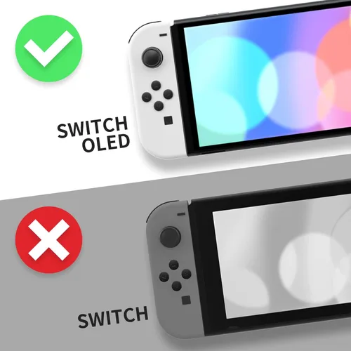 Vista 2 de eXtremeRate Juego completo personalizado de carcasa para Nintendo Switch OLED, placa trasera de repuesto para consola de bricolaje, carcasa