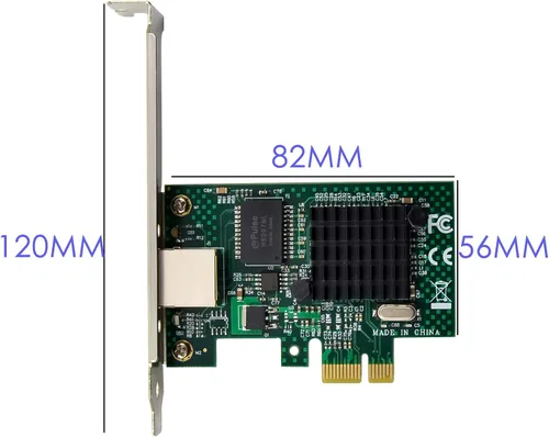 Vista 6 de Adaptador de servidor Gigabit Ethernet PCIe con tarjeta de red PCI-E de escritorio PCI-E de Broadcom NetXtreme BCM5751 10/100/1000 Mbps