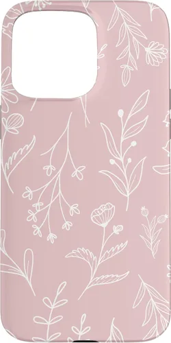 Vista 31 de Cute Blush Pink Wildflower Floral Pattern Case for iPhone 16