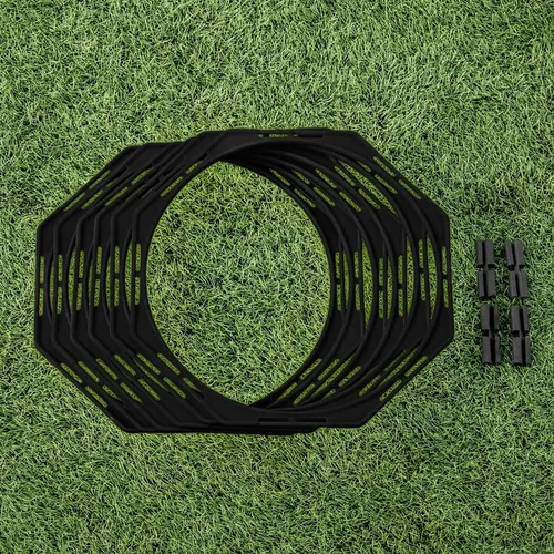 FORZA Anillos octa de entrenamiento de agilidad [Pack de 6] | Equipo de entrenamiento de fútbol | Juego de anillos de agilidad multideporte | Equipo