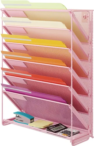 Vista 20 de Kuntine.B Organizador de archivos de pared (negro, 7 niveles)