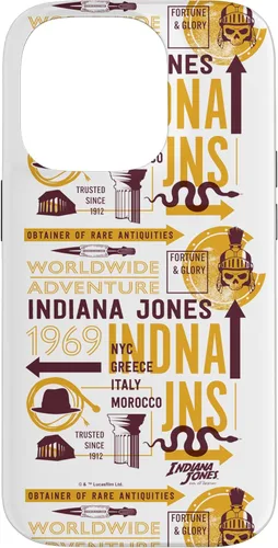 Vista 17 de Funda para iPhone 16 Indiana Jones y el dial de Destiny Worldwide Adventure
