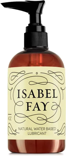 Lubricante íntimo, personal y natural para piel sensible Isabel Fay, base acuosa, etiqueta discreta, el mejor lubricante personal para mujeres y