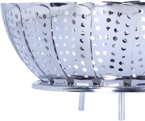 Vista 7 de Stainless Steel Steamer Basket, Multifunctional Steamer, Round Steamer, Cookware Kitchen Accessories (430 stainless steel)