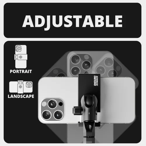 Vista 6 de Tackform Soporte de teléfono negro para motocicleta All Metal – 20MAXX Spring Cradle Abrazadera universal BC3 para manillar de 7/8 pulgadas a