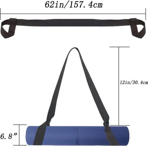 Vista 2 de Tenalleys 1 correa ajustable para esterilla de yoga, correas multiusos para esterilla de yoga de fácil ajuste
