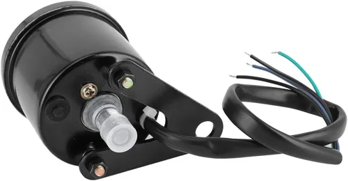 Vista 9 de Aramox Velocímetro digital universal para motocicleta de 12 V, medidor multifuncional LCD negro con tacómetro, odómetro, medidor de combustible
