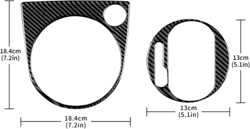 Vista 2 de Adhesivo de fibra de carbono para cubierta de marco de panel de cambio de caja de cambios de automóvil para Volkswagen Beetle 2012-2019, accesorios