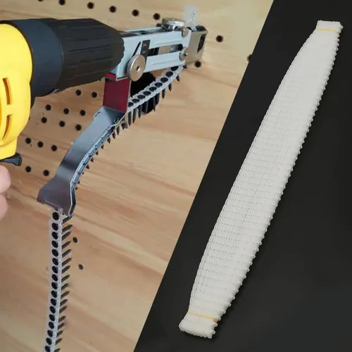 Vista 4 de ViaGasaFamido 20 Uds. Clavadora automática de taladro de cadena vacía Cinturón de cadena vacía Alimentación de uñas Cinturón de cadena vacía