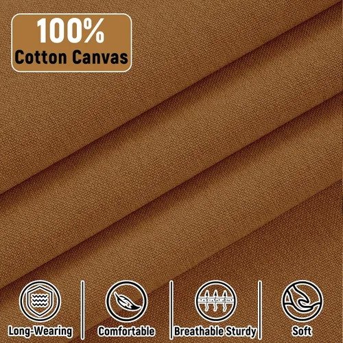 Vista 4 de Professional Chef Apron, 100% Cotton Canvas, Perfect for Cooking, Grilling, BBQ, and Kitchen Work, Durable & Stylish