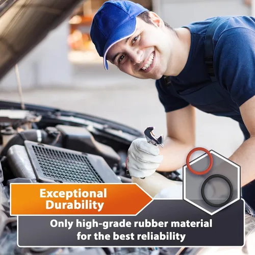 Vista 5 de 2 sellos de junta tórica de entrada y salida de goma para bomba de dirección asistida, kit 91345-RDA-A01 / 91370-SV4-000 de repuesto